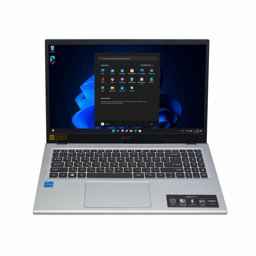 Ноутбук Acer Aspire 3 156 FHDIntel Core i3-N305 18ГГц8Гб DDR4 RAM256Гб SSDIntel UHD GraphicsWindows 11ProРусская клавиатура 4290000₽