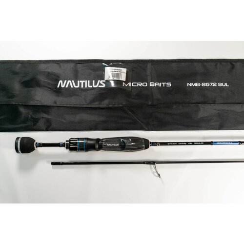 Спиннинг Nautilus Micro Baits NMB-S572SUL 170см 0.5-2.5гр спиннинг nautilus micro baits 183см 0 8 3гр 83гр fast nmb s602sul