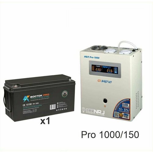 Энергия PRO-1000 + Аккумуляторная батарея восток PRO СК-12150