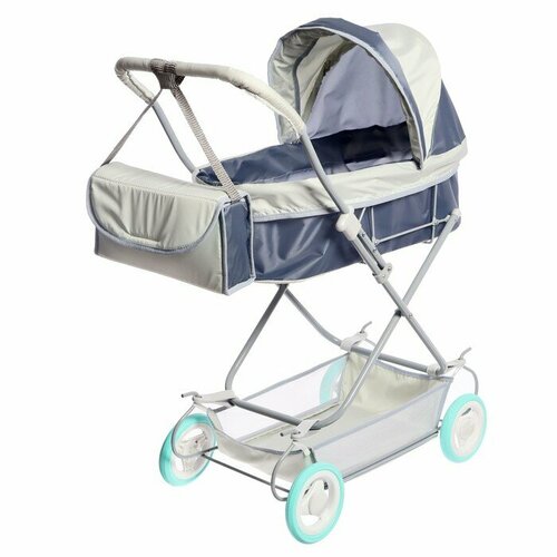 Коляска кукольная 7 цвет серый 4457₽