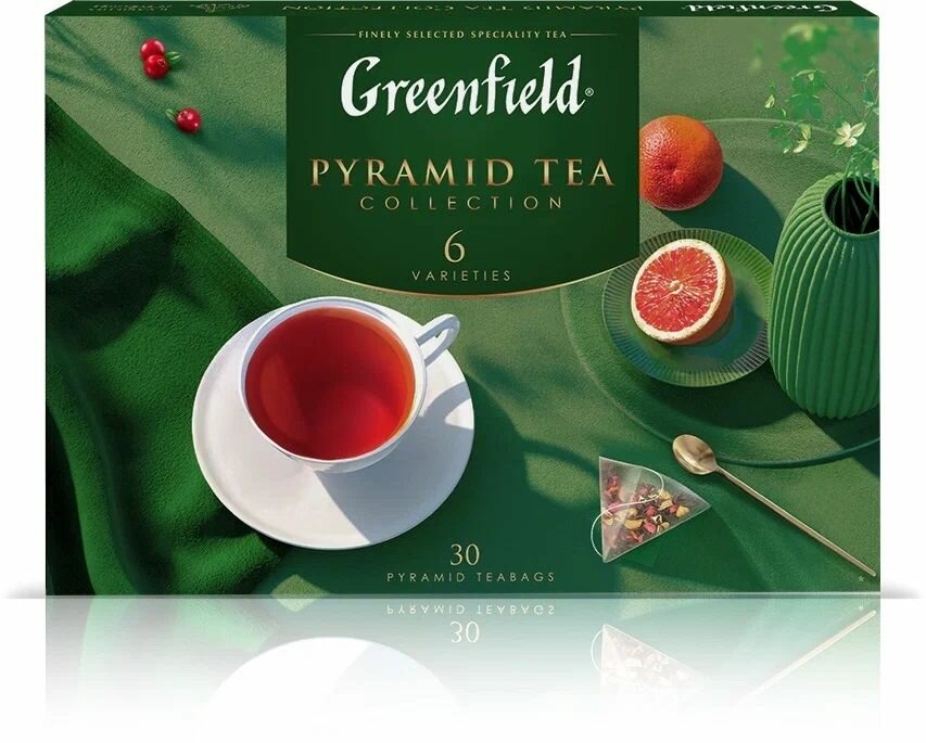 Набор чая GREENFIELD Pyramid Tea Collection 6 сортов в пирамидках