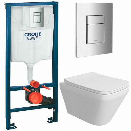 Инсталляция с унитазом Grohe Solido 388110701 набор 3в1 иснталляция grohe solido