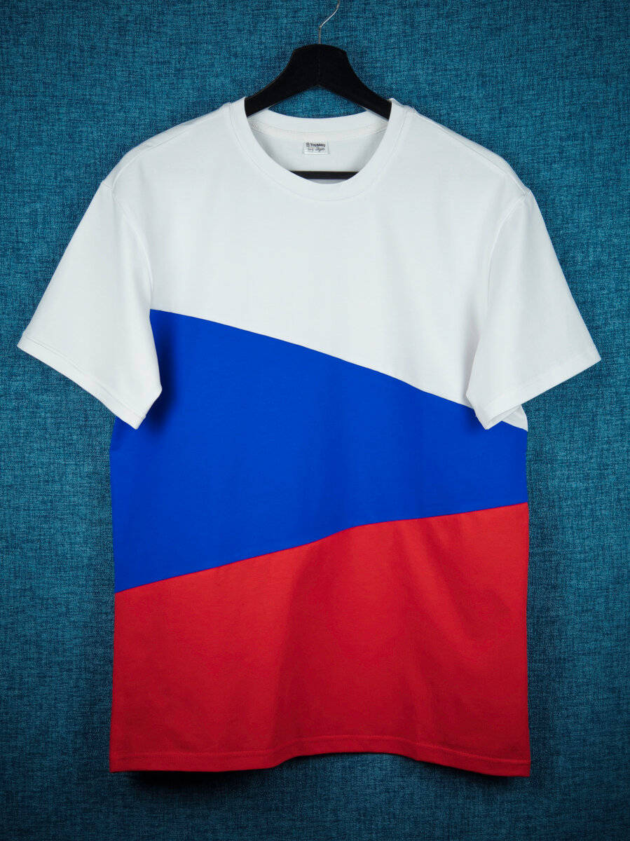 Футболка TopMag флаг России триколор