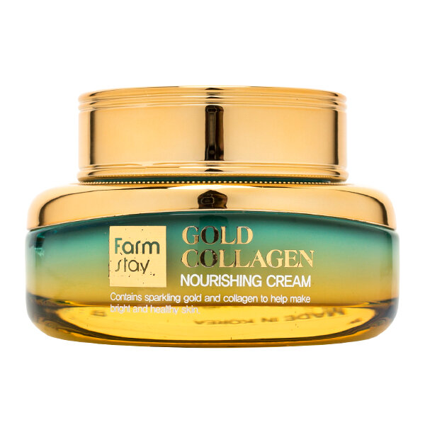 Farmstay Gold Collagen Nourishing Cream Питательный крем для лица с золотом и коллагеном, 55 мл