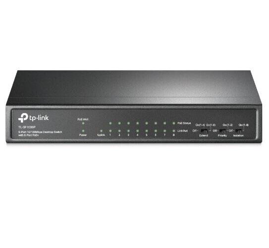 Коммутатор TP-Link TL-SF1009P 9-Port Desktop Switch