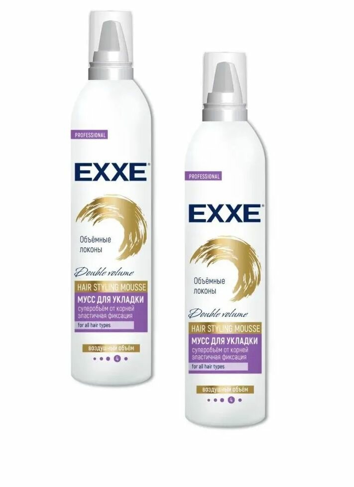 EXXE Мусс для укладки волос Объёмные локоны, 250 мл, 2 уп