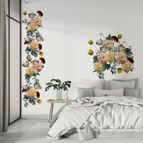 Наклейки интерьерные на стену Vintage flowers