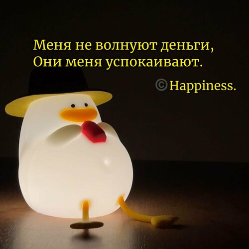 Утка-кайфарик - уютный ночник светильник от Hajime. — купить в интернет ...