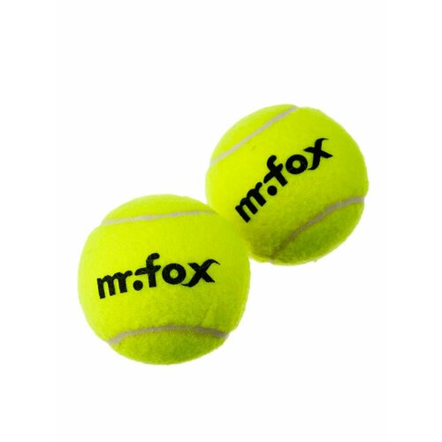 Мяч для большого тенниса Mr.Fox, 2 шт мяч для большого тенниса mr fox teloon 10 шт в сетке