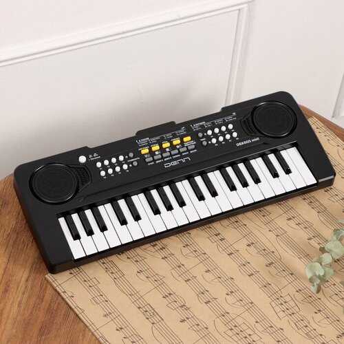 Синтезатор DENN DEK605 mini, 8 тембров, полифония 4 ноты, 37 клавиш синтезатор denn компактное пианино pro pw01 bk