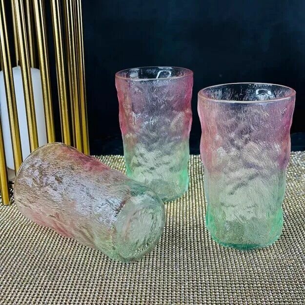 фото Набор стаканов из цветного стекла, 6 штук