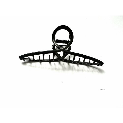 Заколка краб для волос женская, крабик металлический черный