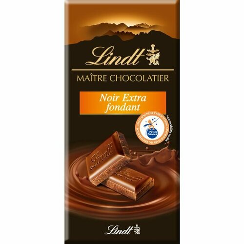 Шоколад Lindt Maitre Chocolatier темный экстра тающий 100гр (Франция)