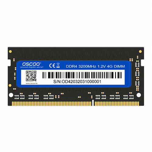 Оперативная память для ноутбука OSCOO DDR4 3200MHz 12V 4GB SO-DIMM 136900₽