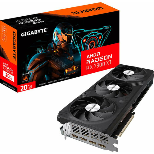 GIGABYTE Видеокарта Gigabyte PCI-E 40 GV-R79XTGAMING-20GD AMD Radeon RX 7900XT 20Gb 320bit GDDR6 202520000 HDMIx2 DPx2 HDCP Ret GV-R79XTGAMING-20GD 37344000₽
