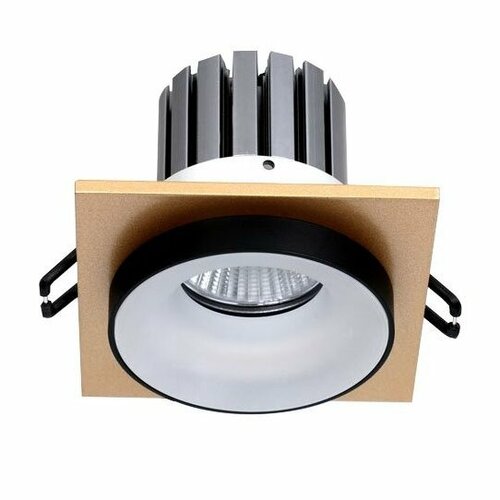 Встраиваемый светильник золотого цвета для лампы GU10 от GETOGAZOV FAMILY 900₽