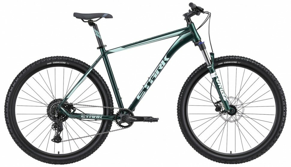 Велосипед Stark'24 Router 29.4 HD темно-зеленый металлик/мятный 20"