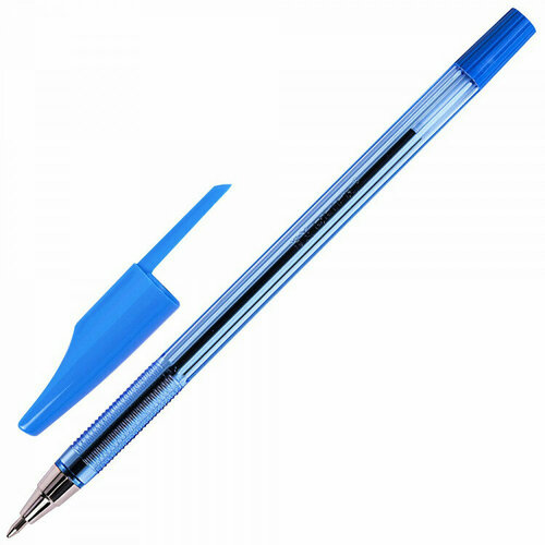 Ручка шариковая прозрачный корпус (BEIFA) синий 0,7мм арт.927. Количество в наборе 50 шт.