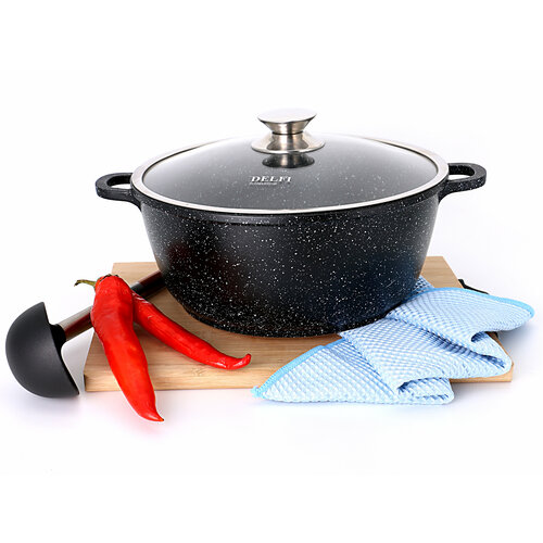 Delfi Кастрюля с крышкой 28см 7л 3900₽
