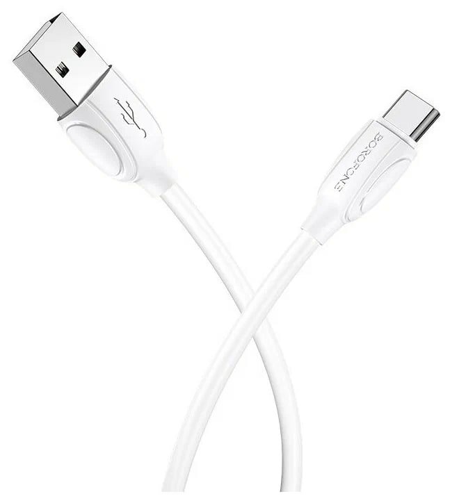 Кабель BOROFONE BX19 Benefit, USB - USB Type-C, 1 м, белый