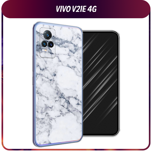 Силиконовый чехол на Vivo V21e 4G / Виво V21e 4G Серый мрамор силиконовый чехол на vivo v21e 4g виво v21e 4g