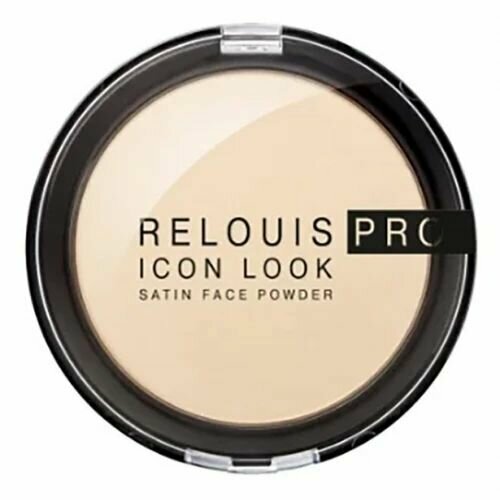 Пудра компактная RELOUIS PRO Icon Look Satin Face Powder тон:00 tf cosmetics пудра компактная face to face foundation powder 24 spf 10 21 натуральный бежевый