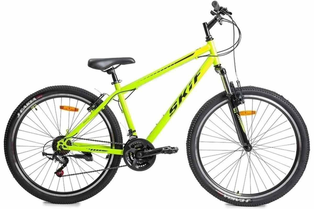 Горные (кросс-кантри) велосипеды SKIF Горный велосипед SKIF MTB HT 27,5 17", 17" ярко-зеленый/черный