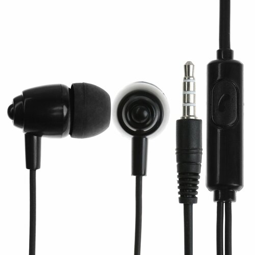 Наушники ALTO-M вакуумные микрофон 104 дБ 32 Ом 35 мм 12 м пакет черные 519₽