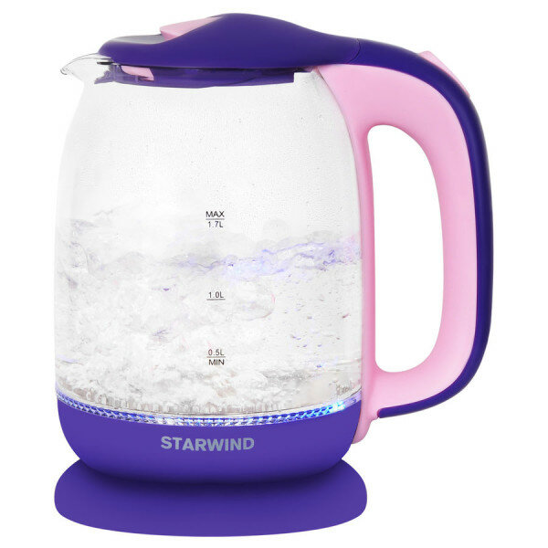 Чайник электрический StarWind , 2200Вт, фиолетовый и розовый - фото №2