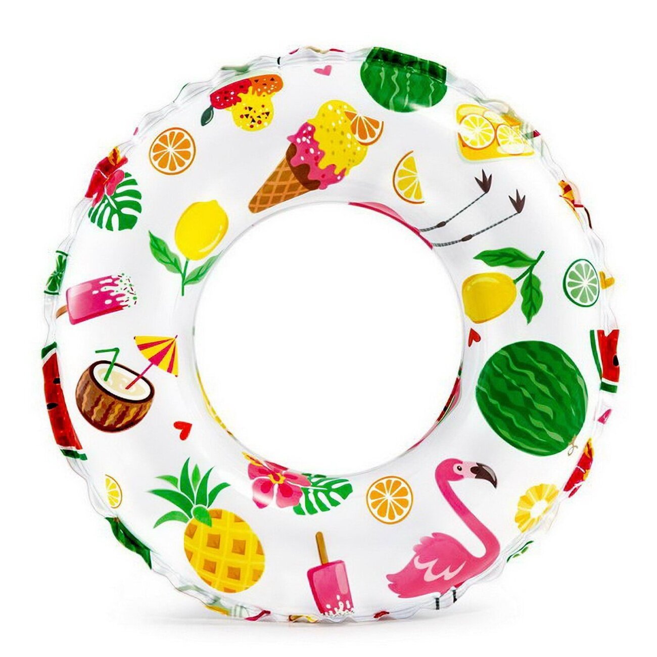 Круг надувной INTEX Lively Print Swim Rings Сладости 3-6лет 51 см int59230NP/сладости