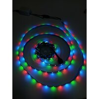 Светодиодная лента RGB многоцветная 5 метров с блоком питания и пультом