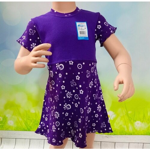 Платье YOULALA, размер 104-110, фиолетовый платье youlala размер 104 110 60 бирюзовый