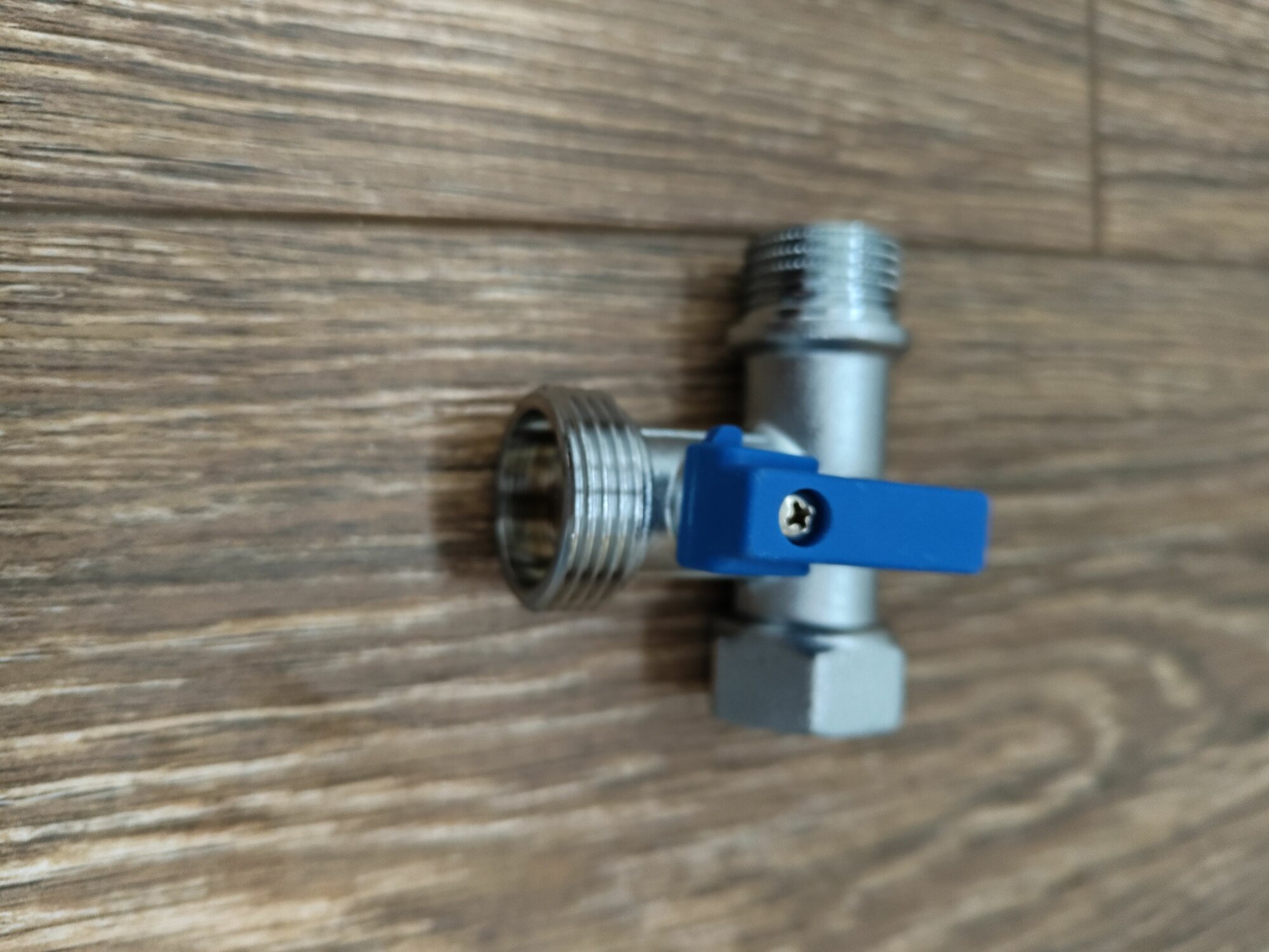 фото Кран проходной 1/2*3/4 для стиральной машины