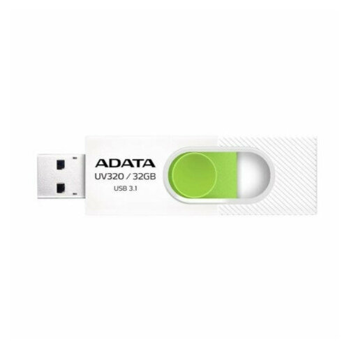 A-DATA Flash Drive 32GB UV320, USB 3.2, белый/зеленый