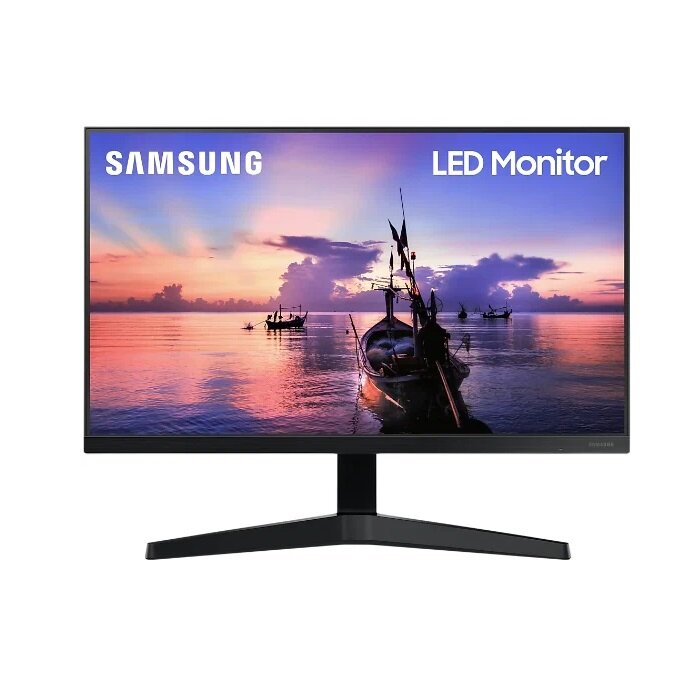 24" Монитор Samsung F24T350FHM, 1920x1080, 75 Гц, IPS, dark blue gray