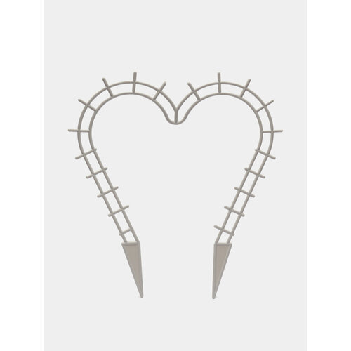 Шпалера опора для комнатных растений 292703 см пластик Сердечко Цвет Белый 499₽