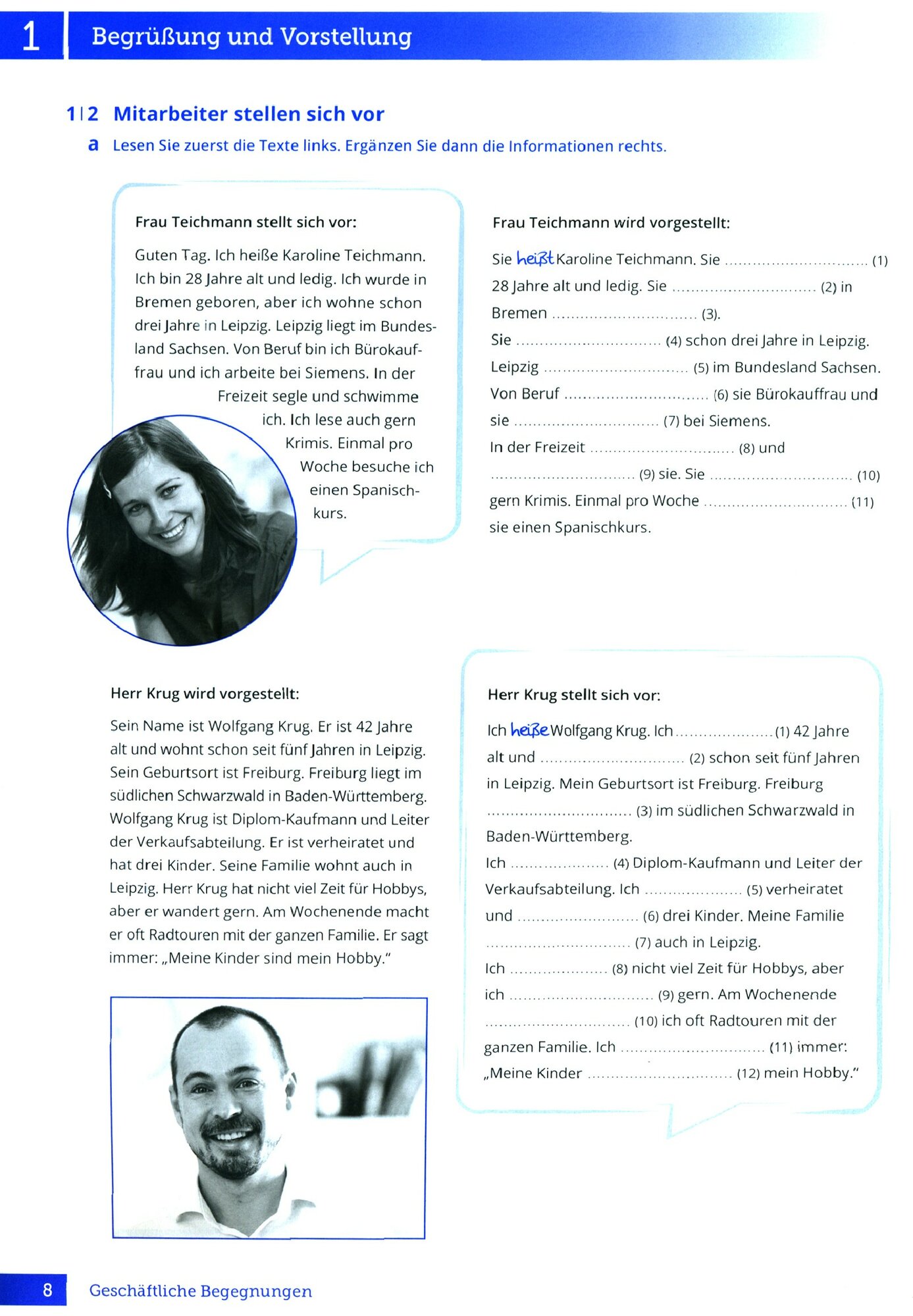Книга Geschaftliche Begegnungen Neu A2+ Kurs- und Arbeitsbuch mit CD - фото №6
