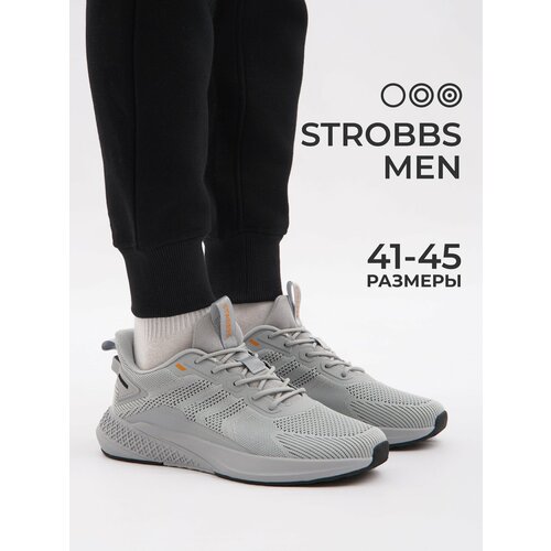 Кроссовки STROBBS, размер 42, серебряный кроссовки strobbs размер 42 серебряный