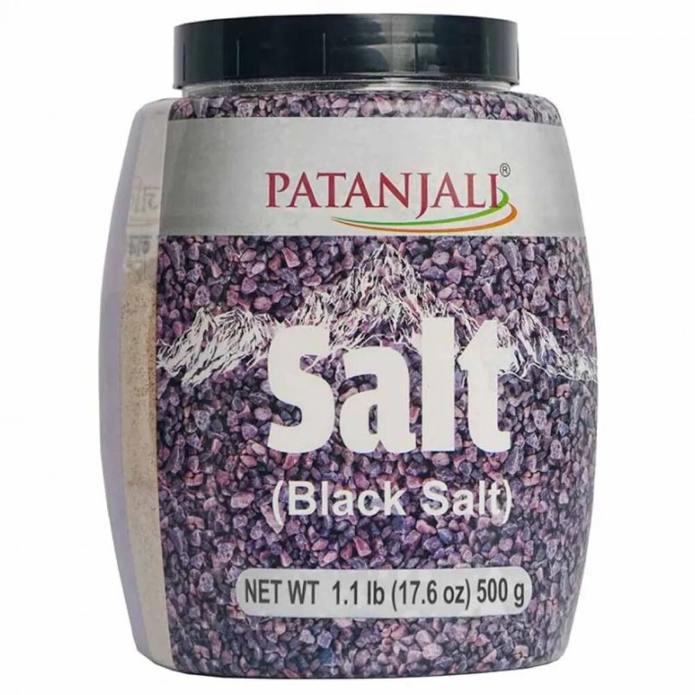 Patanjali Black Salt Kala Namak Гималайская чёрная соль 500г