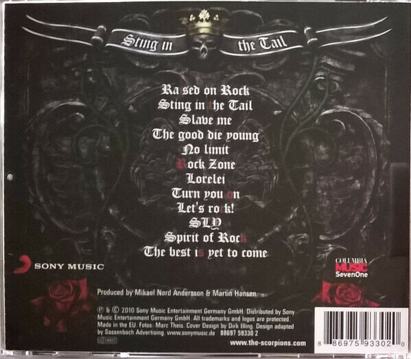 Scorpions Sting In The Tail CD Медиа - фото №4