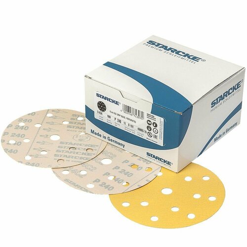 STARCKE 514 Абразивный круг P240 D150mm 15 отв 1уп х100шт 4428₽