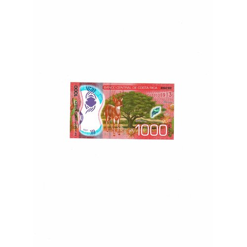 1000 колон Коста-Рика 2019 г. Пластик. клуб нумизмат банкнота 5 колон коста рики 1971 года рафаэль иглесиас кастро
