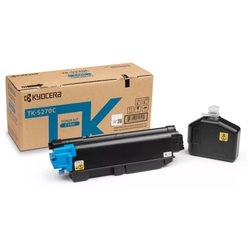 TK-5270C Тонер-картридж (синий) для Kyocera P6230cdn/M6230cidn/M6630cidn (Ресурс: 6000 стр.) тонер картридж elp для kyocera ecosys m6230cidn m6630cidn p6230cdn tk 5270c cyan 6k