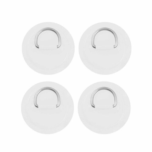 4 шт Патч Рым для SUP доски с металлическим кольцом белый