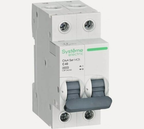 Изображение товара Авт. выкл. City9 2П 63А 4,5кА хар-ка С (6) Systeme Electric