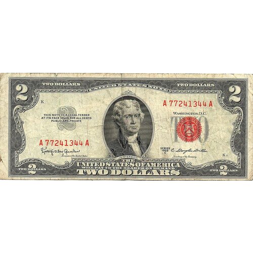 2 доллара 1953 год США 77241344