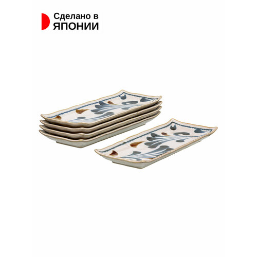 Набор длинных тарелок Блюдо для подачи из фарфора 278х11х27 см 5 шт 3115₽