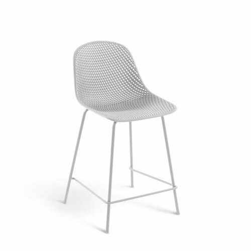 Стул полубарный La Forma (ех Julia Grup) Полубарный стул Quinby белый арт. 077969