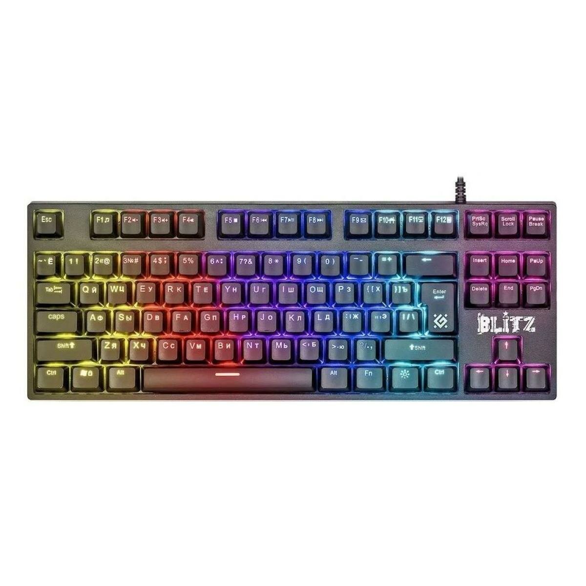 Механическая клавиатура для компьютера игровая Defender Blitz (TKL 80%)