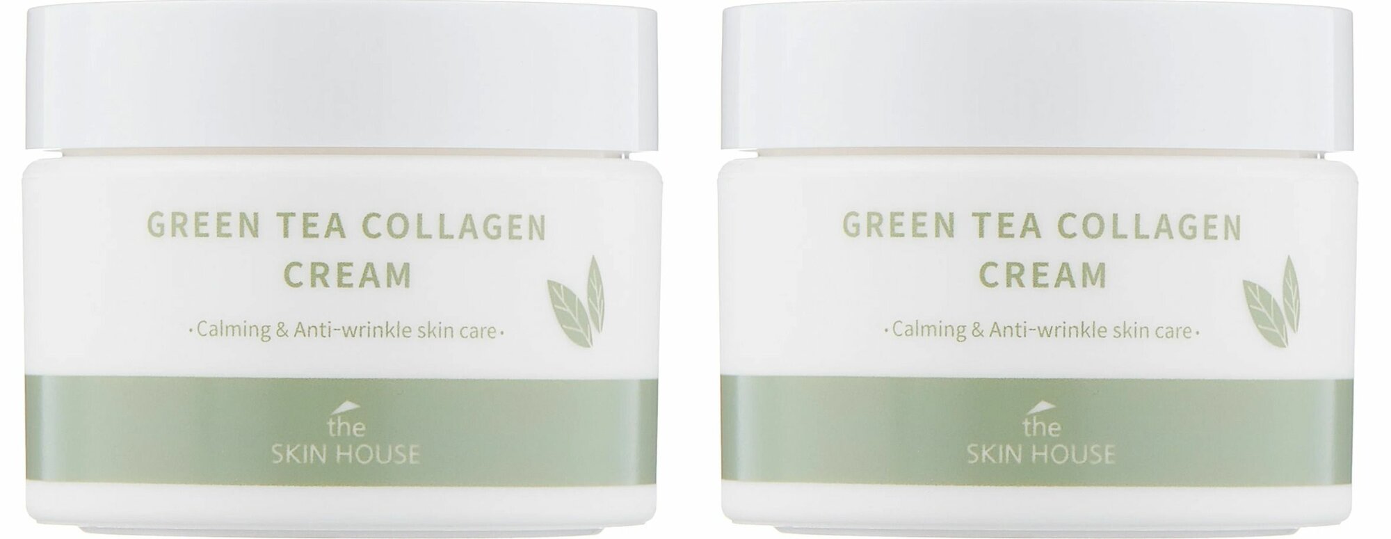 THE SKIN HOUSE Крем для лица с коллагеном и экстрактом зеленого чая GreenTea Collagen Cream, 50 мл, 2 шт
